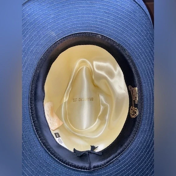 Vintage Bradford LTD Blue Denim Cowboy Hat Size 7​​​​​​​​​​​​ - Picture 7 of 9
